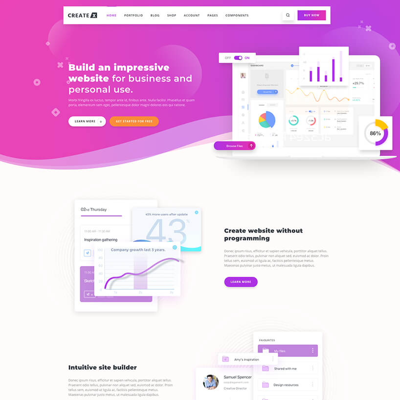 Web App Showcase (SAAS)